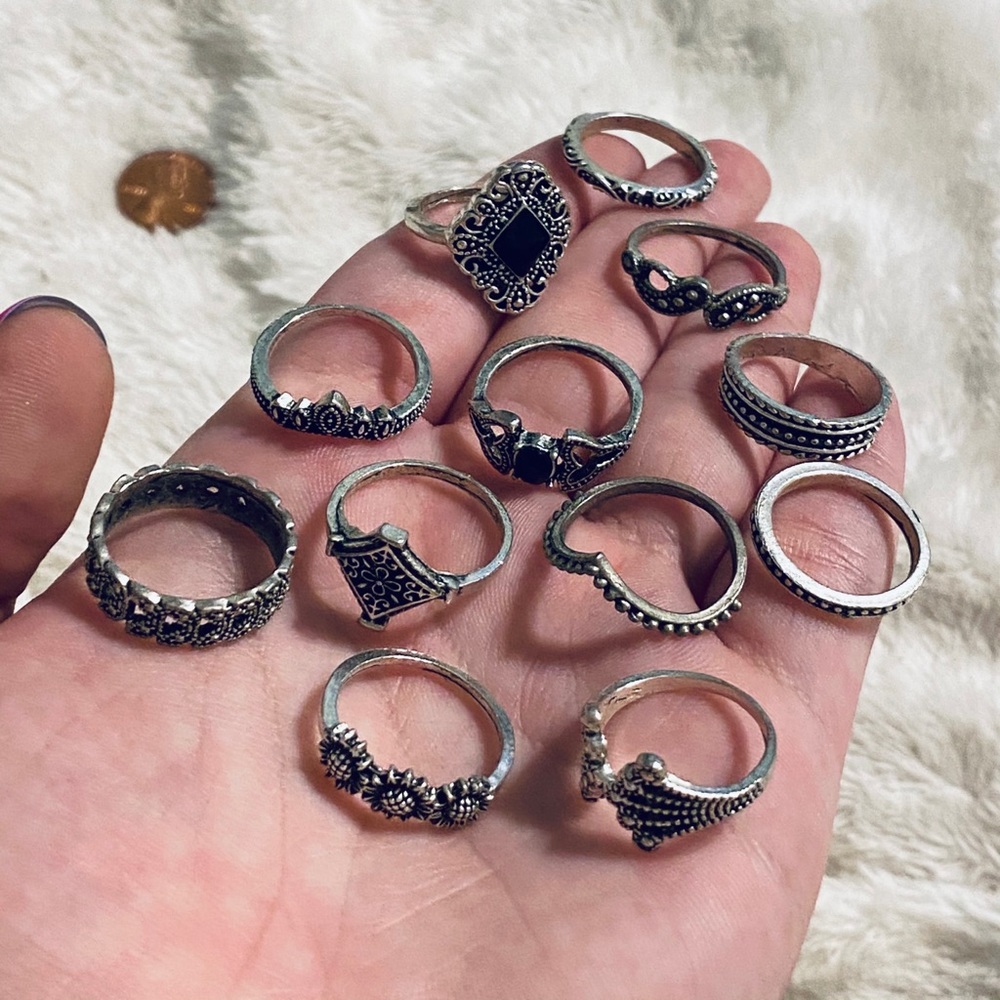 set of 12 rings
